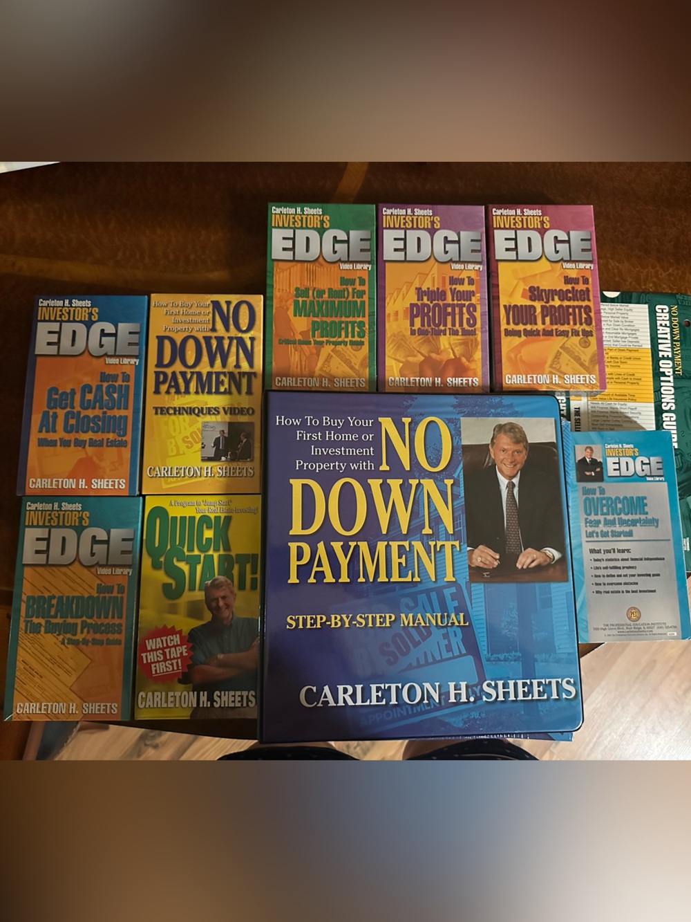 Carleton H. Sheets "No Down Payment" Step-by-Step Manual - Blue & Yellow